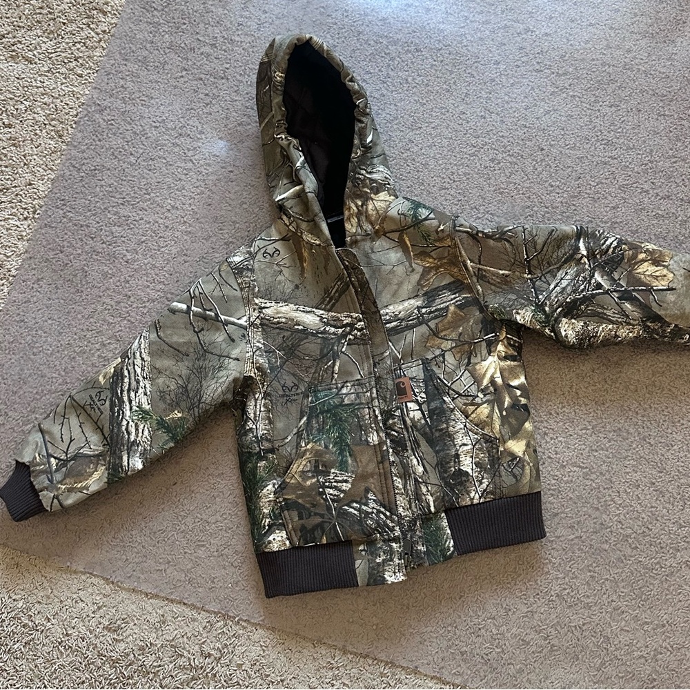 Carhart Camouflage Hooded Jacket XS kids